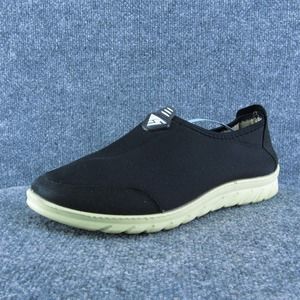 ilovesia Men Slip-On Shoes Black Fabric‎ Lace Up Size 45 Medium